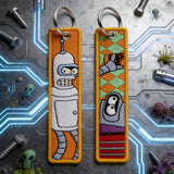 Embroidery Keychain - Futurama - Bender