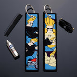 Embroidery Keychain - Johnny Bravo - Johnny Bravo