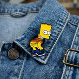 Enamel Pin - The Simpsons - Bart Simpson Mooning Don't Tread On Me