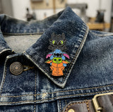 Enamel Pin - How to Train Your Dragon / Disney / Star Wars - Toothless, Stitch, Grogu Totem