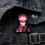 Enamel Pin - Jujutsu Kaisen - Satoru Gojo with Pink Hair Portrait