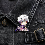 Enamel Pin - Jujutsu Kaisen - Satoru Gojo White Hair Blindfold