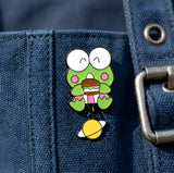 Enamel Pin - Sanrio - Keroppi With Planet Dangle