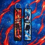 Embroidery Keychain - Dragon Ball - Goku (Super Saiyan Blue, Super Saiyan God), Vegeta