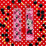 Embroidery Keychain - Mickey Mouse - Minnie Mouse