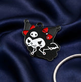Bracelet Charm - Sanrio - Kuromi Black Outfit With Bow