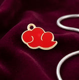 Bracelet Charm - Naruto - Red Cloud Gold Frame Small