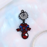 Bracelet Charm - Marvel - Chibi Spider-man Hanging From Web