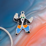 Bracelet Charm - Dragon Ball - Master Roshi Action Blue And Orange Outfit