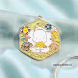 Bracelet Charm - Sanrio - Pochacco Floral Disc