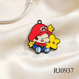 Bracelet Charm - Super Mario - Baby Mario With Stars