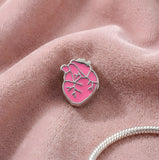 Bracelet Charm - Anatomy - Pink Anatomical Heart Bead