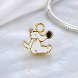 Bracelet Charm - The Nightmare Before Christmas - Zero The Ghost Dog White
