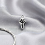 Bracelet Charm - Scream - Ghostface Silver Screaming-mask Bead