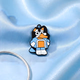 Bracelet Charm - Bluey - Bandit Heeler Arms Up Front Facing