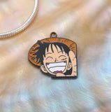 Bracelet Charm - One Piece - Monkey D. Luffy With Straw Hat Grinning
