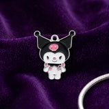 Bracelet Charm - Sanrio - Kuromi Pink Skull