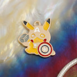 Bracelet Charm - Pokémon - Pikachu Dressed As Captain America