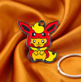 Bracelet Charm - Pokémon - Pikachu Dressed As Flareon