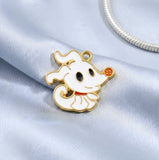 Bracelet Charm - The Nightmare Before Christmas - Zero (Jack's Ghost Dog) With Red Nose