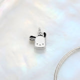 Bracelet Charm - Sanrio - White Pochacco Dog Beads With Floppy Ears