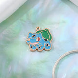 Bracelet Charm - Pokemon - Bulbasaur Blue With Green Bulb