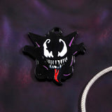 Bracelet Charm - Pokémon - Black Gengar With Red Tongue