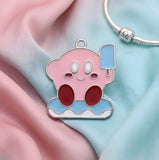 Bracelet Charm - Kirby - Kirby With Popsicle And Float