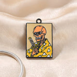 Bracelet Charm - Demon Slayer - Skull Samurai In Yellow Haori (Zenitsu-style)