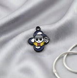Bracelet Charm - One Piece - Jolly Roger Skull With Sunglasses And Striped Hat