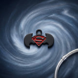 Bracelet Charm - DC Comics - Batman V Superman Combined Logo