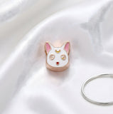 Bracelet Charm - Sailor Moon - Artemis White Cat With Crescent Moon