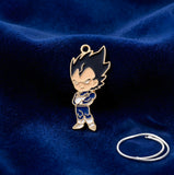 Bracelet Charm - Dragon Ball - Vegeta In Blue Saiyan Armor Arms Crossed
