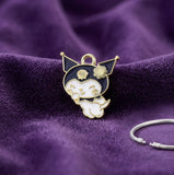 Bracelet Charm - Sanrio - Kuromi Gold Flower