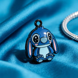 Bracelet Charm - Lilo & Stitch - Blue Stitch Sitting Frontal