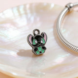 Bracelet Charm - Lilo & Stitch - Black And Green Stitch Variant