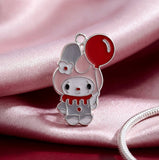Bracelet Charm - Sanrio - My Melody As Pennywise Clown With Red Balloon