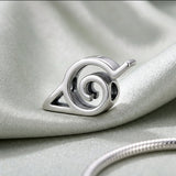 Bracelet Charm - Naruto - Silver Konoha Leaf Village Symbol