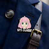 Enamel Pin - Spy x Family - Anya Face With Logo Text