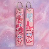 Embroidery Keychain - Pokémon - Mew (Pink)