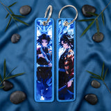 Embroidery Keychain - Demon Slayer - Tanjiro & Giyu (Water)