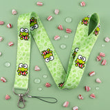 Lanyard - Sanrio - Keroppi with Red and White Striped Shirt