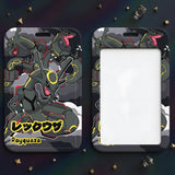 ID Card Badge Holder - Pokémon - Rayquaza Black Shiny Dark Gray Katakana