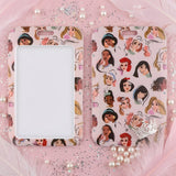 ID Card Badge Holder - Disney Princesses - Disney Princesses - Pink Princess Faces Tossed Pattern