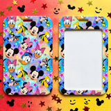 ID Card Badge Holder - Disney - Mickey Mouse and Friends Faces with Stars Pattern