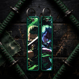 Embroidery Keychain - One Piece - Roronoa Zoro (Battle Scene)
