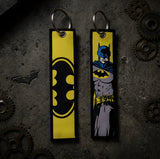 Embroidery Keychain - DC Comics - Batman (Face & Bat Logo)