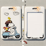 ID Card Badge Holder - Peanuts - Snoopy And Woodstock Riding Scooter