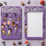 ID Card Badge Holder - Peanuts - Characters Crowd Purple Background