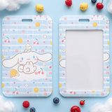 ID Card Badge Holder - Sanrio - Cinnamoroll On Cloud With Chick And Fruits